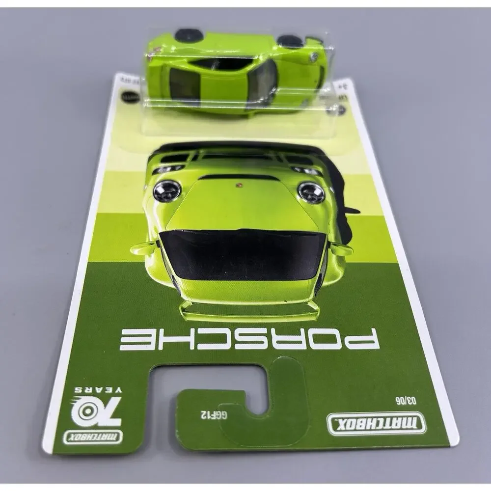 Matchbox 2007 PORSCHE 911 GT3 70 Years Green Diecast GGF12 Diecast 1:64 NOC
